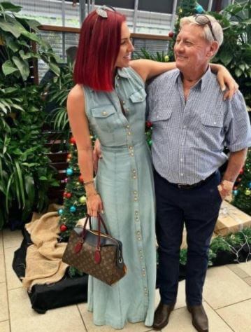 Lucy Burgess husband Ray and daughter Sharna Burgess.